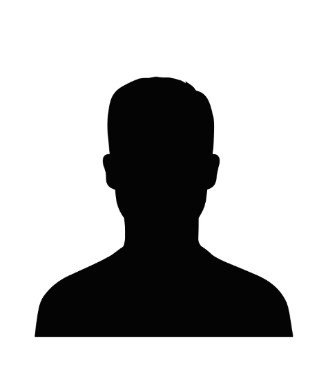Ein zufriedener Kunde Schwarze Silhouette einer männlichen Person ohne erkennbare Merkmale.